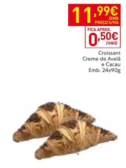 Recheio Croissant Creme de Avelã e Cacau promoção