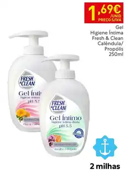 Recheio Gel íntimo fresh & clean tomilho e própolis promoção