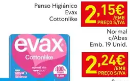 Recheio Penso Higiênico Evax Cottonlike promoção