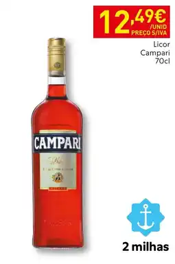 Recheio Licor Campari promoção