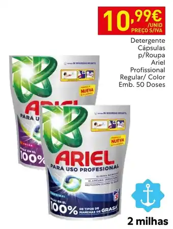 Detergente cápsulas p/roupa ariel profissional regular/color