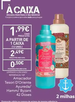 Recheio Amaciador Tesori D'Oriente Ayureda/ Hamm/ Byzant promoção
