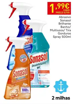 Recheio sonasol abrasivo brilhante banho/multiusos/tira gorduras spray promoção