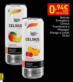 Recheio Bebida Energética Celsius Framboesa e Pêssego/Manga e Limão promoção