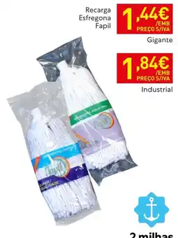 Recheio Recarga Esfregona Fapil promoção