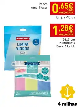 Recheio Pano amanhecer limpa vidros promoção