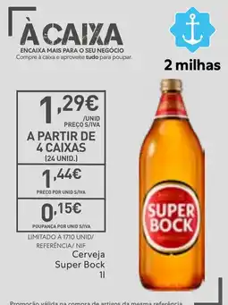 Recheio Cerveja Super Bock promoção