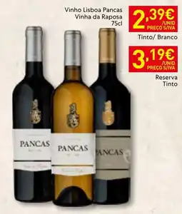 Recheio Vinho lisboa pancas promoção
