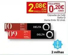 Recheio Delta q - cápsulas de café promoção