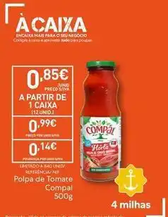 Recheio Compal - polpa de tomate promoção