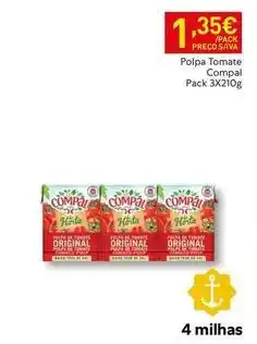 Recheio Compal - polpa tomate promoção