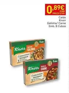Recheio A+ - caldo knorr galinha/ carne emb. 8 cubos promoção