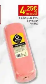 Recheio A+ - fiambre de peru sandwich promoção