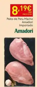 Recheio Amadori - peito de peru macho importado promoção