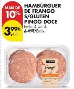 Pingo Doce Pingo doce - hambúrguer de frango s/glúten promoção