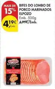 Pingo Doce Elpozo - bifes do lombo de porco marinados promoção