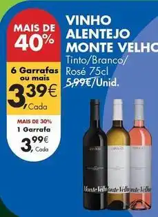 Pingo Doce Monte velho - vinho alentejo promoção