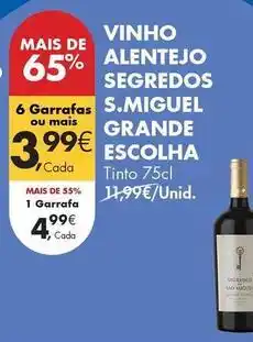 Pingo Doce San miguel - vinho alentejo segredos promoção