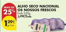 Pingo Doce Nacional - alho seco os nosos frescos promoção