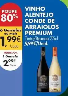Pingo Doce Premium - vinho alentejo conde de arraiolo promoção