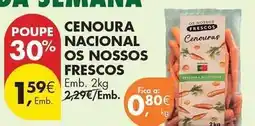 Pingo Doce Aqui é fresco - cenoura nacional os nossos promoção
