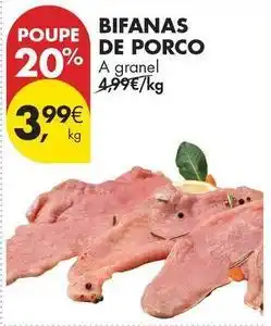 Pingo Doce A+ - bifanas de porco promoção