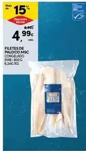 Continente Bom dia Filetes de paloco msc congelado promoção