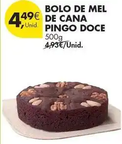 Pingo Doce Pingo doce - bolo de mel de cana promoção
