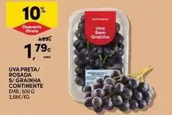 Continente Bom dia Continente - uva preta/ rosada s/ grainha promoção