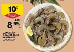 Continente Bom dia Camarão grande 20/30 vannamei congelado promoção