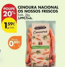 Pingo Doce Nacional - cenoura os frescos promoção