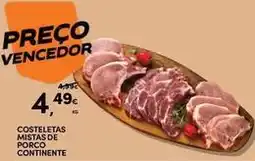 Continente Bom dia Continente - costeletas mistas de porco promoção