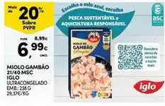Continente Bom dia Iglo - miolo gambão promoção