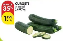 Pingo Doce A+ - curgete promoção