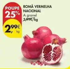 Pingo Doce Nacional - romá vermelha promoção