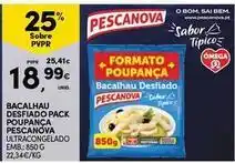 Continente Bom dia Pescanova - bacalhau desfiado pack poupanca promoção