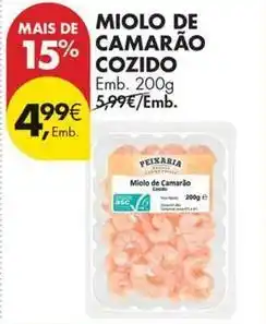 Pingo Doce Miolo de camarão cozido promoção