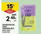 Continente Bom dia Origens bio - sementes de chia promoção