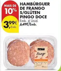 Pingo Doce Pingo doce - hambúrguer de frango s/glúten promoção