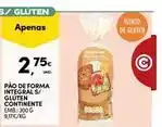 Continente Bom dia Continente - pão de forma integral s/ gluten promoção