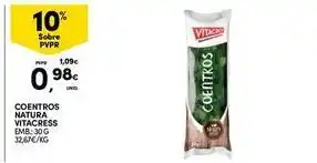 Continente Bom dia Vitacress - coentros natura promoção