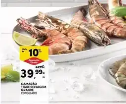 Continente Bom dia Camarão tigre selvagem grande congelado promoção