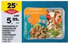 Continente Bom dia Continente - preparado p/ massada de marisco s/ gluten promoção