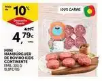 Continente Bom dia Continente - mini hamburguer de bovino kids promoção