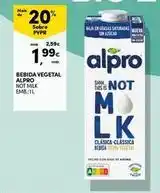 Continente Bom dia Alpro - bebida vegetal promoção