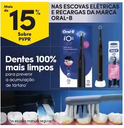 Continente escovas elétricas e recargas da marca oral-b promoção