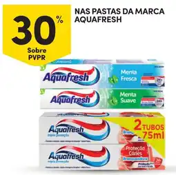 Continente pastas da marca aquafresh promoção