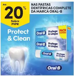 Continente Pasta dentífrica oral-b protect & clean promoção