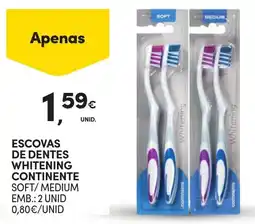 Continente escovas de dentes whitening continente promoção