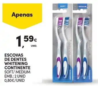 Escovas de dentes whitening continente
